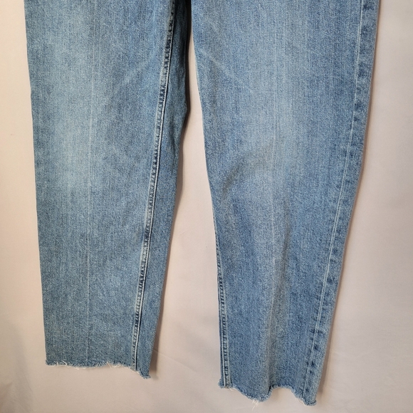 Everlane The Way High Denim Jean Organic Cotton Raw Hem 30 Long - Picture 10 of 16